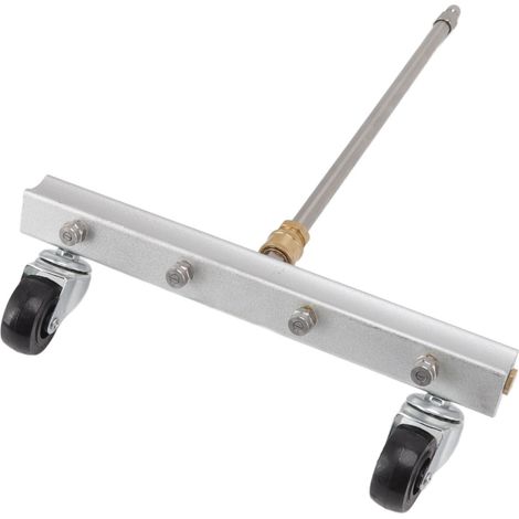 Balai de nettoyage professionnel pour châssis de voiture avec 4 embouts, idéal pour les terrasses et les entrées de cour. (1/5)