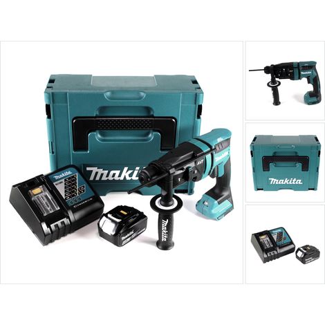 Makita DHR 182 RM1J Akku Bohrhammer 18V 1,7J SDS plus Brushless + 1x Akku 4,0Ah + Ladegerät + Makpac (1/5)