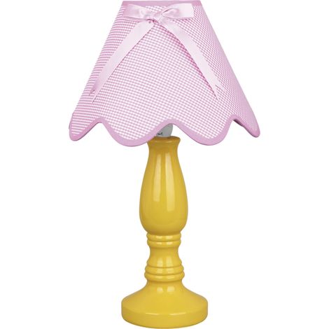 Lampe à poser Candellux LOLA céramique E27 41cm rose (1/2)