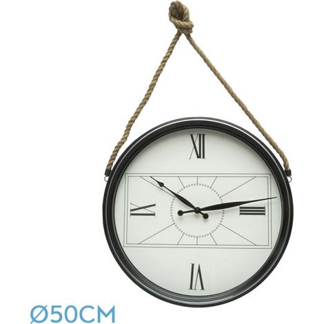 Orologio da parete Zaman Nero 50d C/Corda Aghi Spada