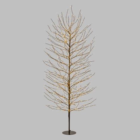 Arbre Lumineux TILLEUL Marron H230cm 1560 MicroLED FlashLED Blanc chaud Lotti (1/4)