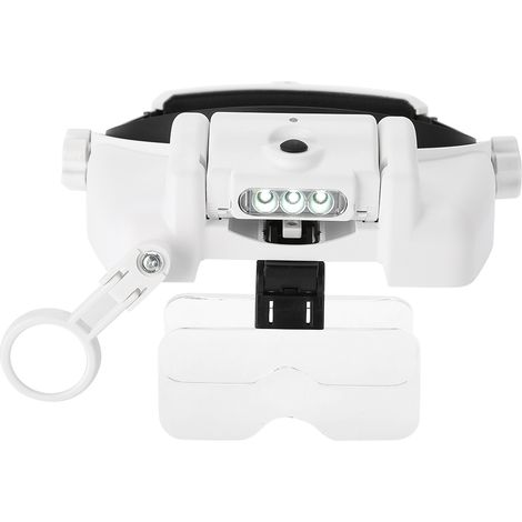 Loupe frontale lumineuse LED pour casque, réparation de bijoux (1/5)