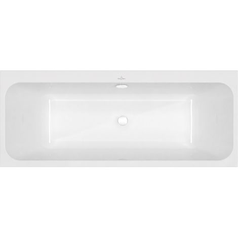 Baignoire droite 170 x 75 VILLEROY & BOCH Architectura + Vidage de baignoire WIRQUIN blanc