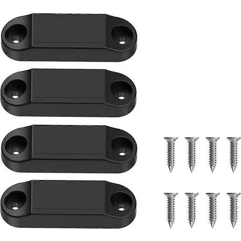 Loquet magnétique pour porte de rangement de camping-car, support magnétique pour maintenir la porte ouverte, verrou de porte de rangement pour camping-car, noir (1/4)