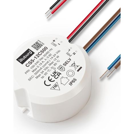 Transformateur LED Étanche IP65 500mA Courant Constant LED Bloc d'Alimentation Driver Power Supply(30-42V/450MA) (1/5)