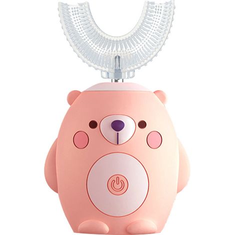 Brosses à dents électriques pour enfants de 7 à 14 ans, rose A-AquaForge