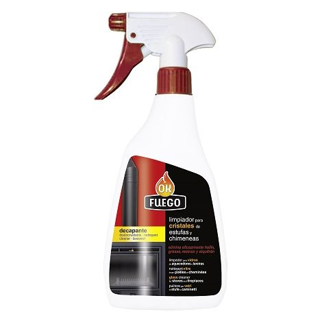 OKFUEGO limpia cristales estufas decapador 500 ml , Limpiacristales para estufas y decapador 500 ml, un producto de limpieza especializado diseñado para eliminar residuos difíciles