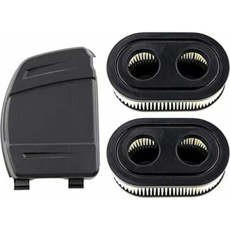 Set di 2 filtri aria con coperchio per motori Briggs & Stratton 550E, 575EX, 575IS, 625EXI, 650EXI, 675EXI, 675IS. Sostituisce i codici 594106, 798339, 798452, 593260.-DPZO..D (1/4)