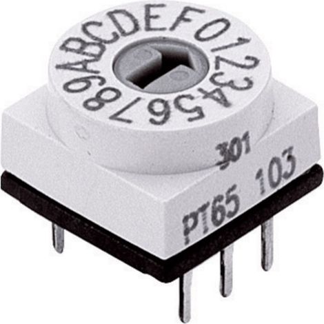 PTR Hartmann PT 65 103 HEX. CODIERSCHALTER Codierschalter Hexadezimal 0-9/A-F Schaltpositionen 16 1