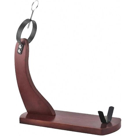 Support à jambon espagnol, support en bois pour la découpe du jambon avec patin antidérapant, support de cuisine robuste compatible avec la découpe du jambon au restaurant ou à la maison (1/4)