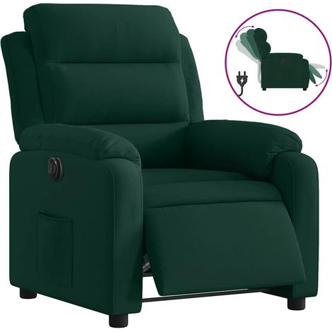 Maison Exclusive - Relaxsessel Elektrisch Dunkelgrün Samt