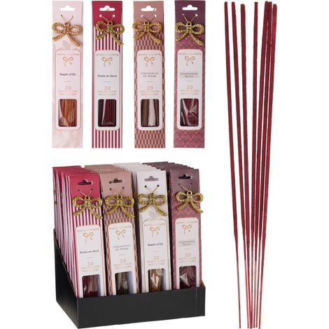 Bastoncini Incenso Natalizi 30 pz 4 Fragranze Assortite