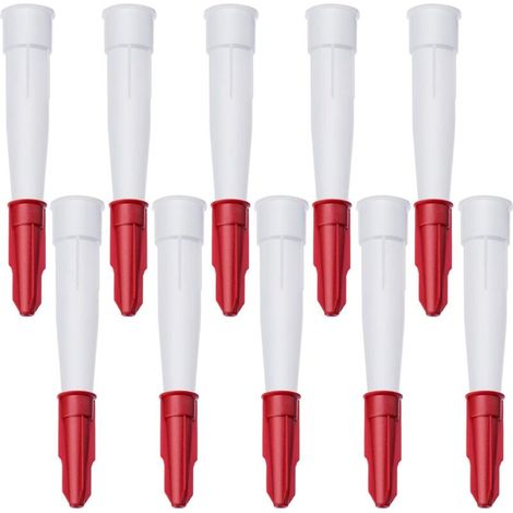 RHG 10 Pièces Embouts de Cartouche, Buse de Remplacement en Silicone, Buses Calfeutrage Plastique, Silicone Cartouche Douilles pour la Cuisine, la Maison (1/5)