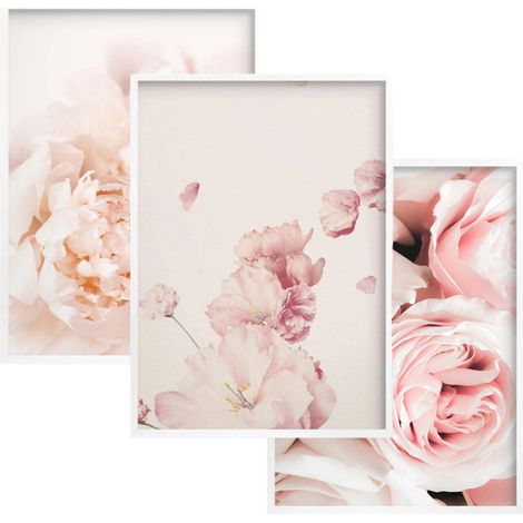 Art mural, affiches murales, 30x40, Fleurs, Pivoines, ensemble de chambre (1/5)