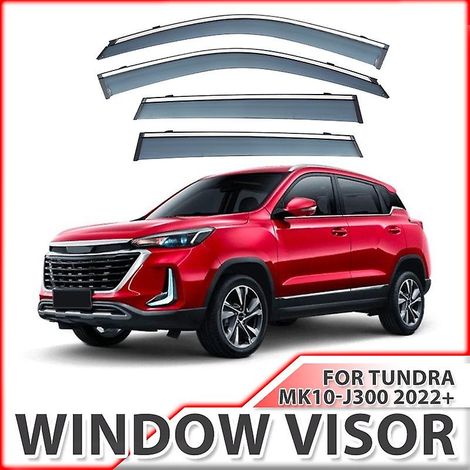 Déflecteurs de pluie pour vitres, accessoires de voiture pour Tundra MK10-J300 2022-2025, déflecteurs de vitres, 4 pièces ( ) (1/5)