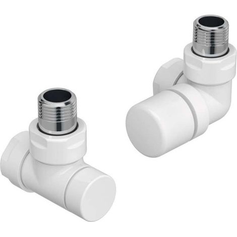 Kit G robinetterie manuelle thermostatisable équerre d'angle droit pour radiateur - ACOVA 991521