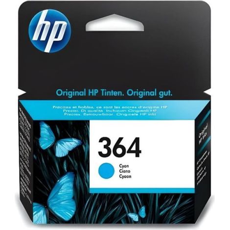 HP 364 Cartouche d'encre cyan authentique (CB318EE) pour HP DeskJet 3070A et HP Photosmart 5525/6525 (1/5)