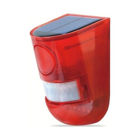 Alarme Solaire Extérieure avec Sirène 129dB – Strobe LED 6 Luminaires, Batterie Rechargeable, Sécurité pour Maison, Villa, Ferme ou Poulailler (1/5)