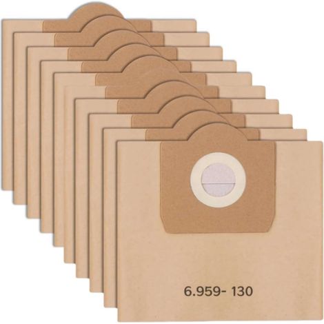 Bolsa De Filtro - Papel Kraft Doble Capa - Compatible Con Karcher WD3 MV3 - 6.959-130 - 10 Unidades (1/5)
