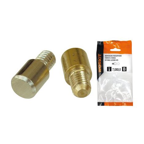 MENSOLINA REGGIPIANO TORNITA SELF WORKIT - TONDA OTT LUC MM 7X8 + PERNO M5 CF=PZ 14- 3 confezioni