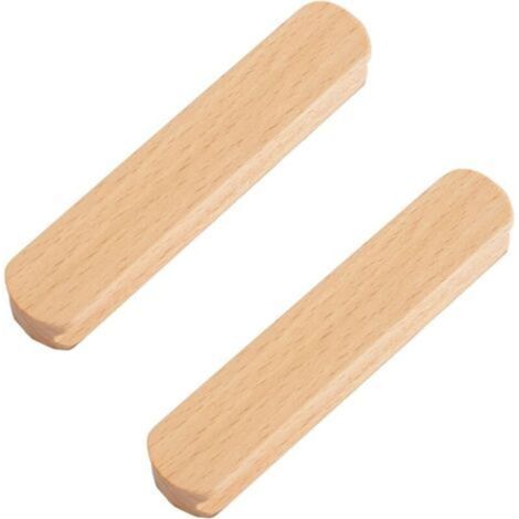 2er-Pack selbstklebende Holzgriffe für Schränke, Badezimmer und Kommoden – kein Bohren erforderlich (1/4)