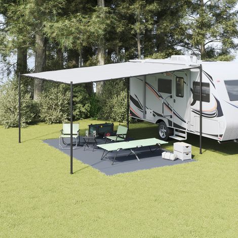 vidaXL Tent Carpet Folding Blue and Grey 500 x 300 cm Polyethylene