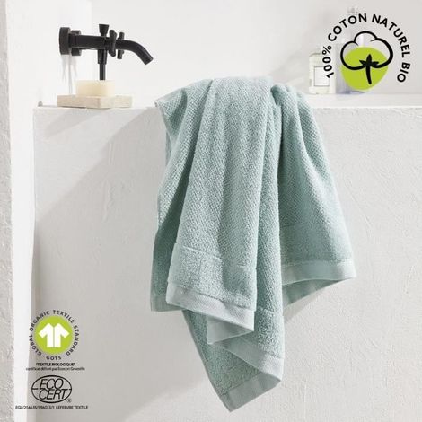 Maxi drap de bain - TODAY - 90 x 150 cm - Coton - Organic Celadon (1/4)