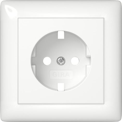 Gira Abdeckung SCHUKO-Steckdose 492903 Vollplatte Reinweiß glänzend