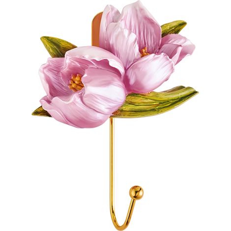 [Wanddekoration] Typ 6, Vintage-Wandhaken aus Kunstharz und Metall für Handtücher und Hüte, 2er-Set (1/5)
