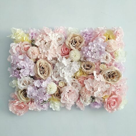 Fond de simulation de mur de fleurs Fournitures de décoration d'événement de mariage Prise de vue Arrangement de fleurs Arches de fleurs Accessoires de photographie de fleurs de soie (Couleur (1/5)