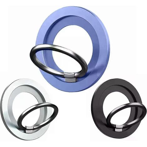 Drehbarer magnetischer Handyringhalter für iPhone 14, 13 und 12 Pro Max mit Apple MagSafe-System – verstellbarer Fingerringständer für Smartphones (1/4)