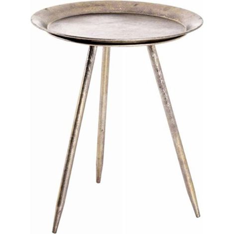 Table d'Appoint Antique "Gujia" 47cm Bronze (1/3)