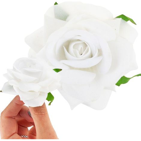 CV23968-1 Cabeza de flor de terciopelo, realista, para jardineras y centros de mesa.