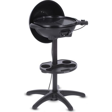 Barbecue électrique sur pieds - SEVERIN - PG8541 - 2000 W - Grande surface de cuisson Ø 41 cm - Thermostat réglable - Noir ma (1/5)