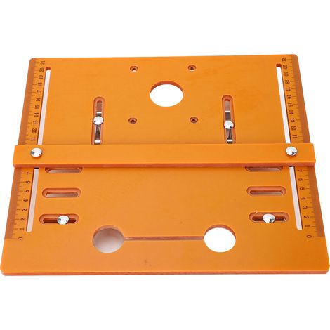 Plaque de base pour machine de découpe 28 x 25 cm, rail de guidage inférieur pour scie circulaire 19 cm (4 pouces) et coupeuse. (1/5)
