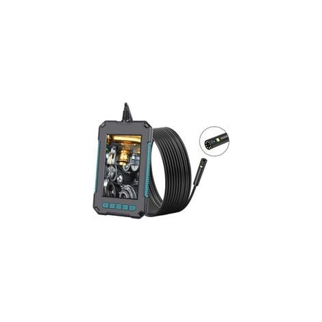 Endoscope Industriel, Caméra d'inspection Endoscope à Deux Têtes, Endoscope Numérique à Double Objectif 1080P HD, Écran LCD 4,3 Pouces, étanche IP67, avec 8 Lumières LED, (2M)