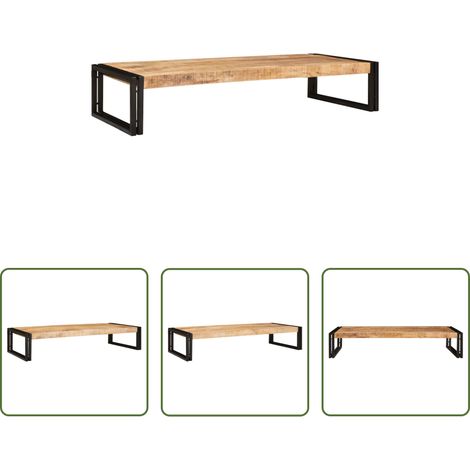 Badregal - Badregal Braun 120 x 50 x 23 cm Massives rohes Mangoholz (1/5)