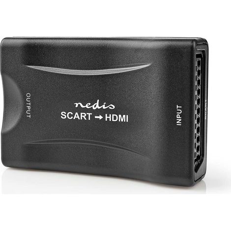 Convertisseur hdmi peritel femelle sortie hdmi unidirectionnel 1080p 12 gbps abs noir