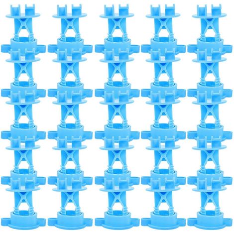 50 isolateurs de clôture électrique de rechange pour fils de clôture agricole-5.90X4.80X3.80CM-Blue