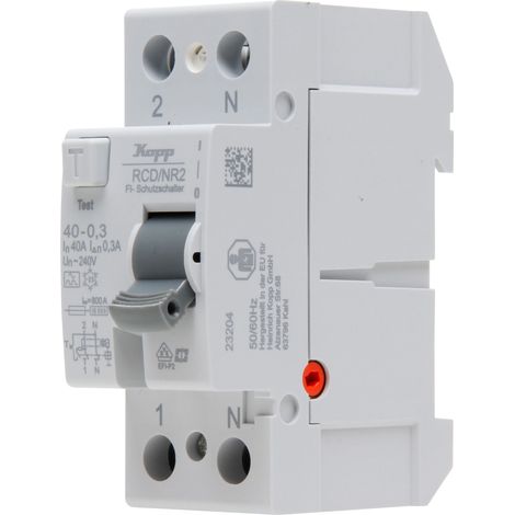 Interrupteur différentiel KOPP, 40A, bipolaire, type A, 300 mA (1/5)