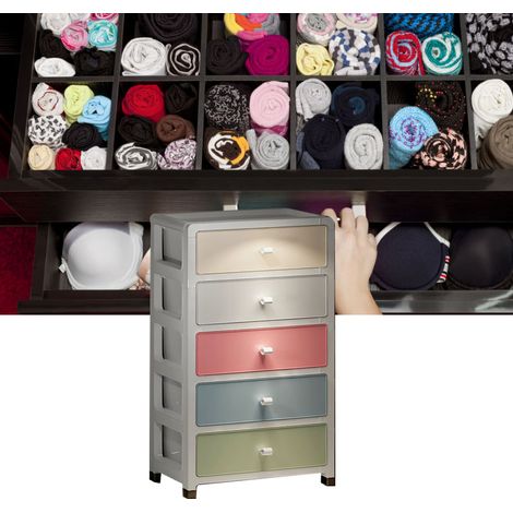 Armoire de rangement multicouche épaisse, 35 cm de large, boîte de rangement ménager, armoire de rangement en plastique style tiroir à sous-vêtements, armoire à goûter, 35 cm de large, rangement en fo (1/5)