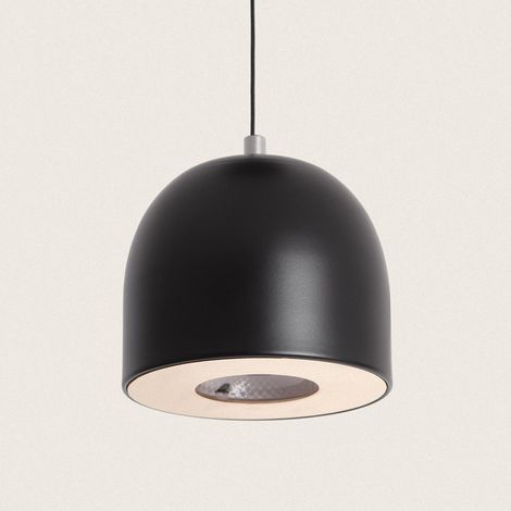 LED Pendelleuchte 8W höhnenverstellbar Metall Arya Schwarz