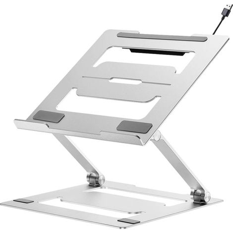 myWall Ergonomic Laptop Stand HT17L, Support pour ordinateur portable, Support pour ordinateur portable et MacBook Compatible avec 11 - 17 pouces, Ventilé et pliable, Support pour ordinateur portable (1/4)