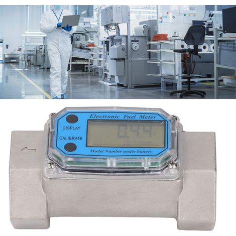 Débitmètre à turbine en acier inoxydable de 1,5 pouce, 25-150 L/min (1/5)