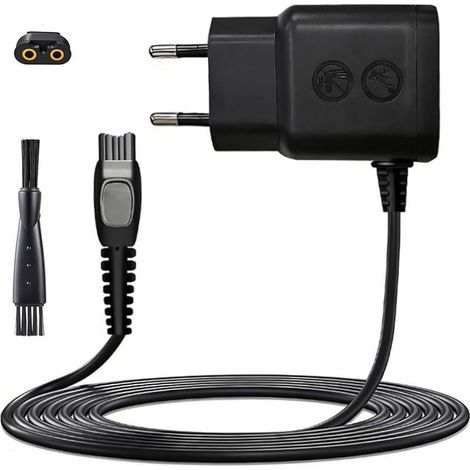 Chargeur de rasoir électrique HQ8505 15 V 0,36 A 5,4 W, compatible avec Philips 3000, 5000, 7000, 9000, HC5630 et MG575, câble de charge de 1 m (avec brosse de nettoyage) (1/4)