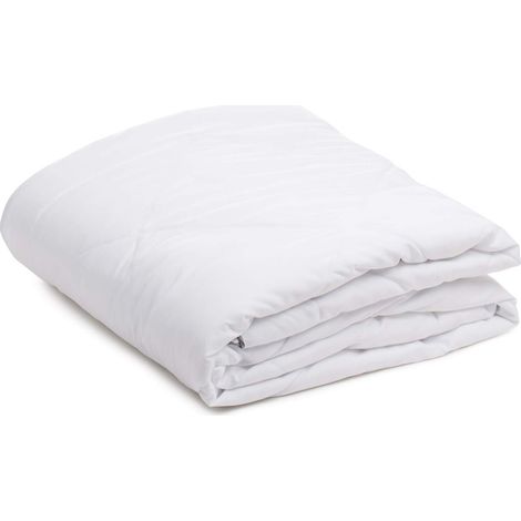 Couette d'Été, couverture extra-légère pour les nuits chaudes, 155 x 220 cm - Blanc (1/5)