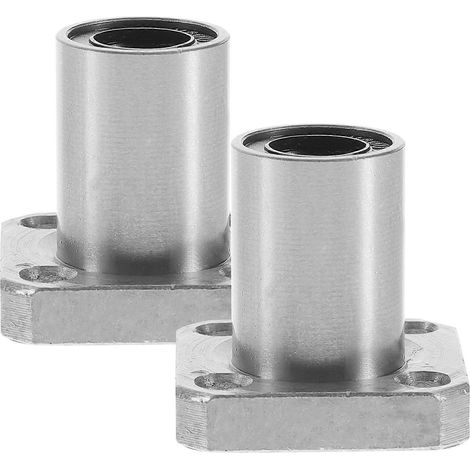 roulements linéaires extra longs pour imprimante 3D à bride à billes-2.4X2.4X2.4CM-Silver
