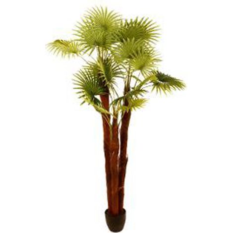 Palmier artificiel en Polyester, H 180 cm -PEGANE-