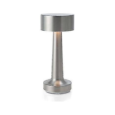 Lampes de table rechargeables argentées à capteur tactile (1/4)