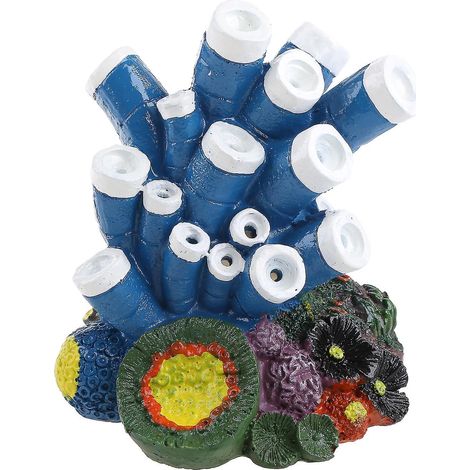 Plantes coralliennes artificielles, faux coraux décoratifs pour aquarium, maison à poissons colorée (1/4)